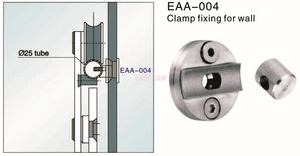 Move Door Clamp Fixing for Wall