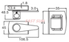 Chrome 180 Degree Knob Latch