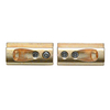 Brass Wall Mounting Brackets - Pair
