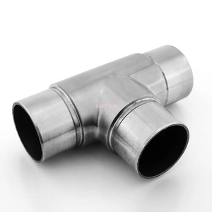Stainless steel 3 Way Tube Fitting 304 316 Balcony Railing Cross Handrail Connector