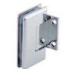 Heavy Duty 90 Degree Polished Chrom Wall To Glass Shower Door Hinge for 1/2″ – 3/8″ Glass 