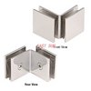  Open Face 90 Degree Square Glass Clamp