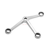 Stainless Steel Point Fixing Glass Curtain Walls 3 Arms Spider 