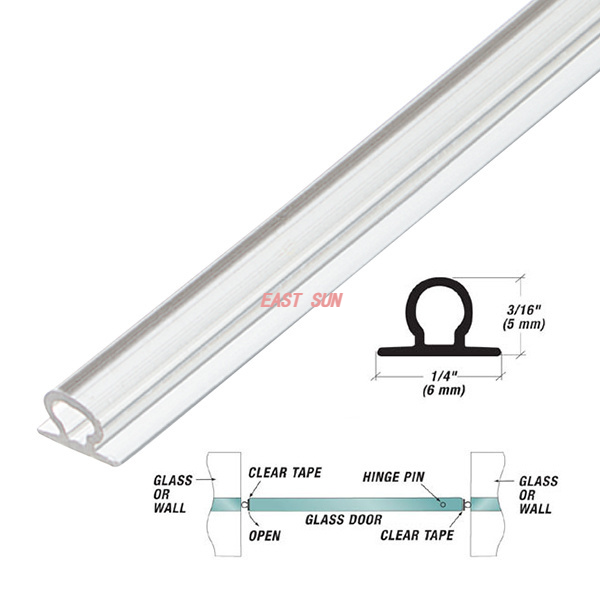 3/16" (5mm) High Bulb Seal with Pre-Applied Tape