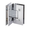 Brushed Nickel Geneva Series 90 Degree Glass-to-Glass Hinge