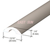 Frameless Shower Door Half-Round Threshold