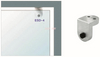 Heavy-duty Glass Pivot Door Stopper for Overpanel Mounting Dorma MAB