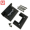 Heavy Duty Matte Black 90 Degree Wall To Glass Shower Door Hinge for 1/2″ – 3/8″ Glass