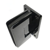 90 Degree Matte Black Wall To Glass Frameless Shower Door Hinge for 1/2″ – 3/8″ Glass
