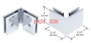 90 Degree Glass-to-Glass Clamp