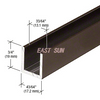 1/2" Fixed Panel Shower Door Deep U-Channel - 95"