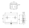 360 Degree Glass Door top pivot hinge shower door rotating pivot hinge
