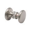 Matte Black Traditional Style Back-to-Back Shower Door Knobs