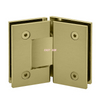 135 Degree Gold Glass To Glass Shower Door Hinge for 1/2″ – 3/8″ Glass,