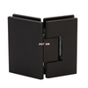 Heavy Duty Matte Black 135 Degree Glass-to-Glass Hinge